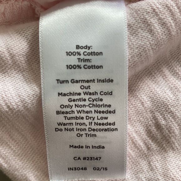 Talbots pale pink sleeveless shirt Size Small Petite - Picture 5 of 5